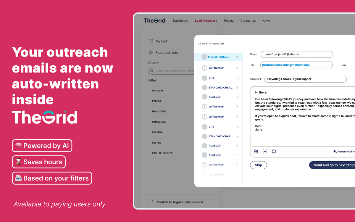 No More Tool-Switching: The Grid Now Writes Your Outreach Emails