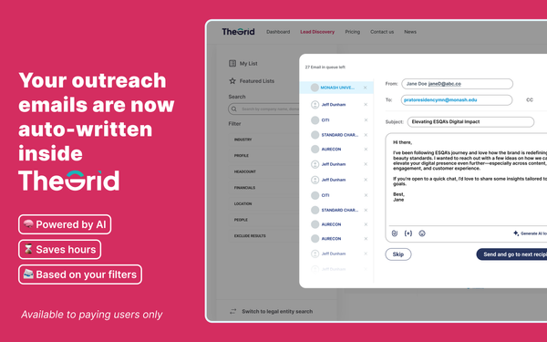 No More Tool-Switching: The Grid Now Writes Your Outreach Emails